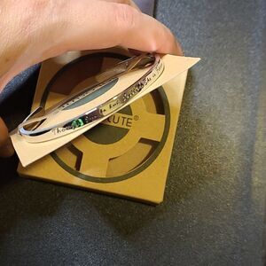 Solocute Cuff Bracelet in Silver "Though she be but little, she is fierce"